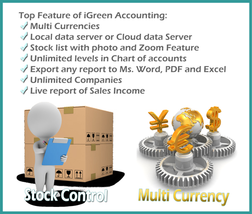  All features of iGreen accounting