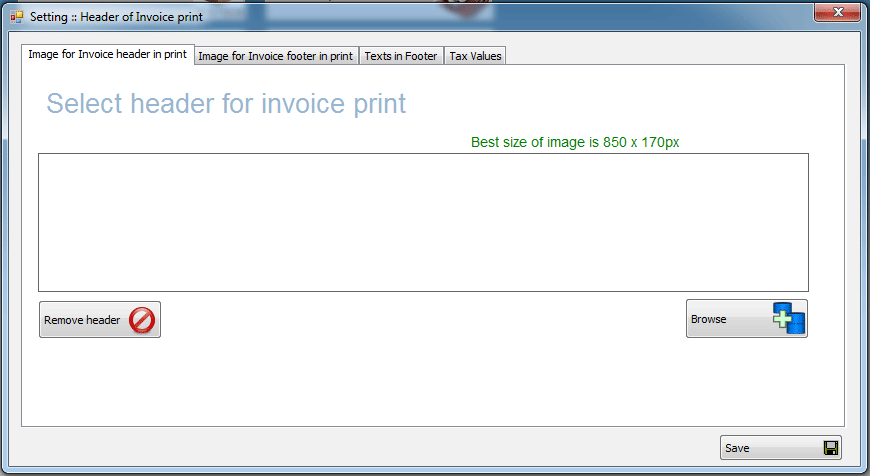 select header image for invoice print for iGreen accounting